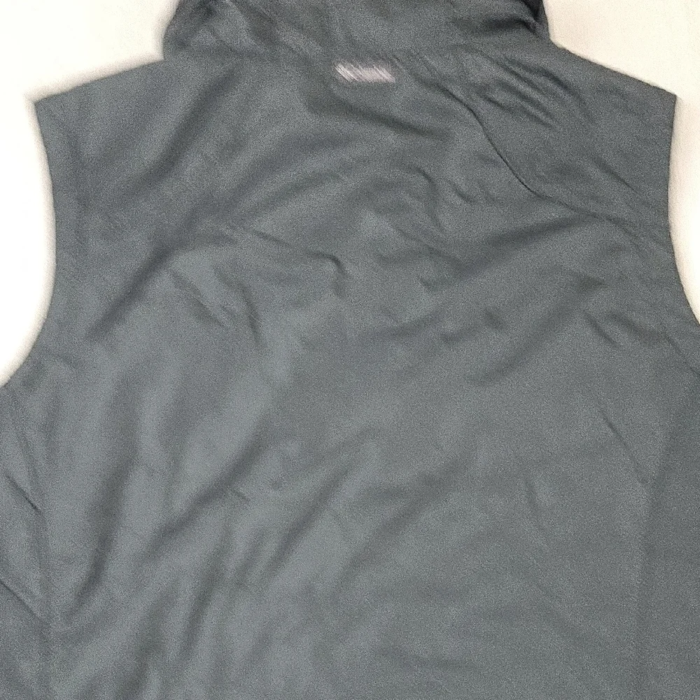 Columbia Womens Black Quilted Fleece Lined Funnel Neck Zip Up Vest Large 1671661